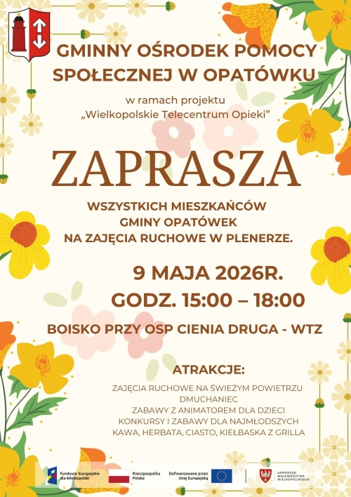 Zdjęcie do aktualności: Zapraszamy serdecznie na zajęcia ruchowe w plenerze wiecej