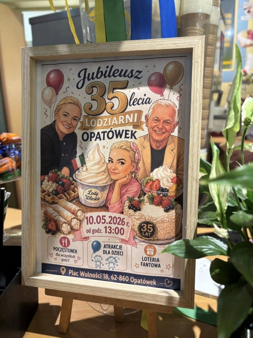 Zdjęcie do aktualności:  Wyjątkowy jubileusz - 35-lecie istnienia Lodziarni w Opatówku! wiecej