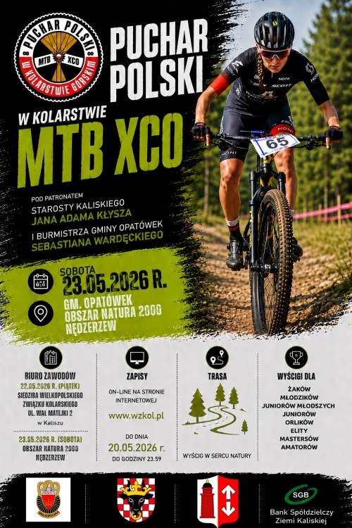 Zdjęcie do aktualności: Wielkie rowerowe emocje w Gminie Opatówek! Puchar Polski MTB XCO już w tę sobotę! wiecej